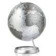 Globus VISION  30 cm, Fu Alum/Weltkarte silber metallic