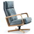 GIN Sessel hoch mit Holzgestell, Ausführung nach Kundenwunsch
